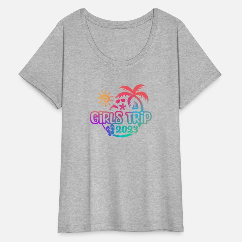 2023 Girls Trip-palm tree and flip flops