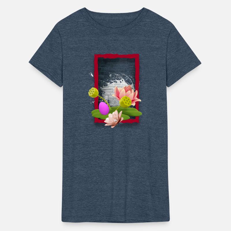 3D Illustration of lotus flowers and a rosy egg.