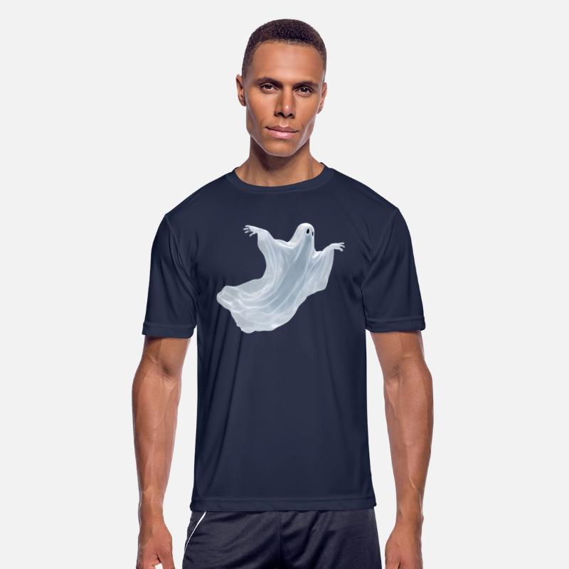 A close-up image of a ghost.