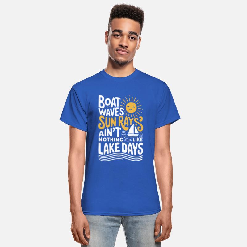 Boat Waves Sun Rays Ain't Nothing Like Lake Days