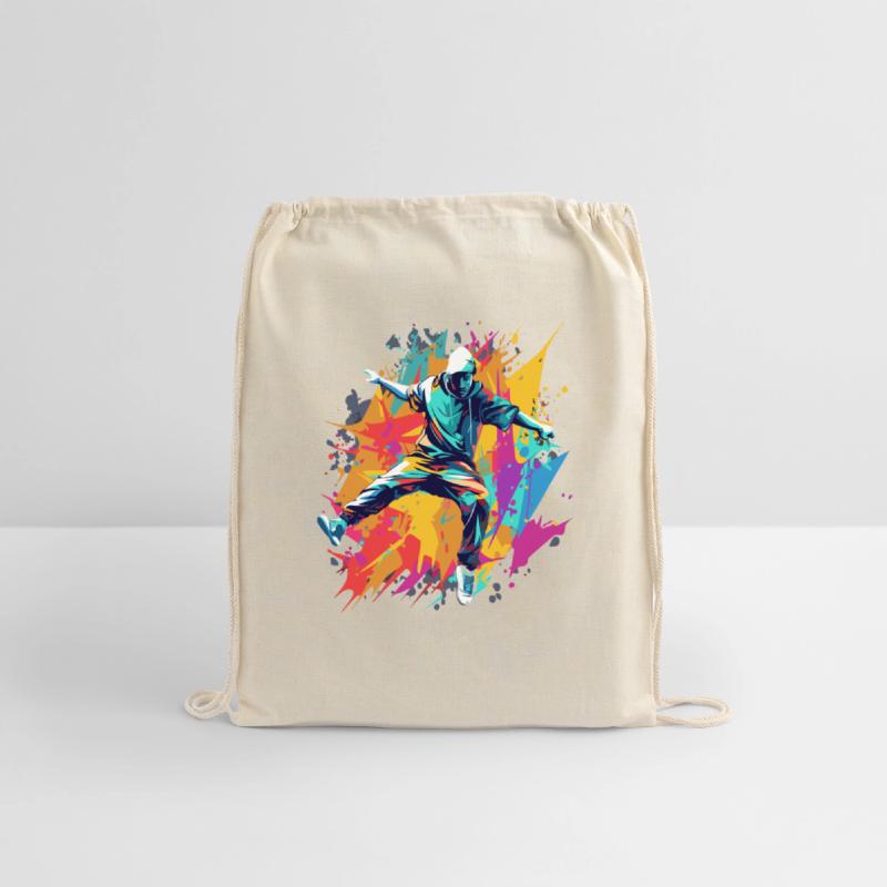 Breakdancer's Elegance in Motion Colorful