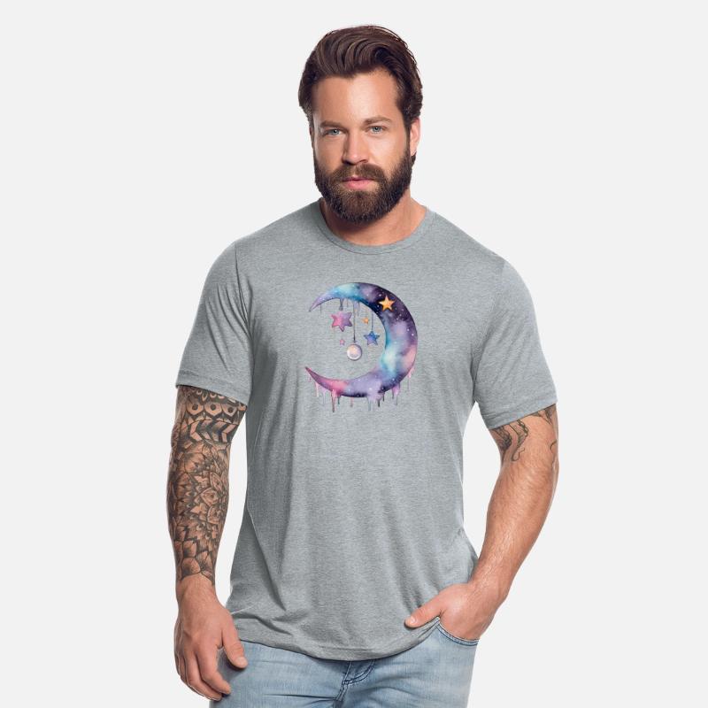 Cosmic Moon and Stars Space Galaxy Celestial