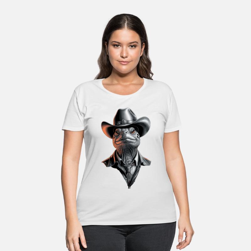 Cowboy Turtle in Sheriff Hat with Tie and Badge