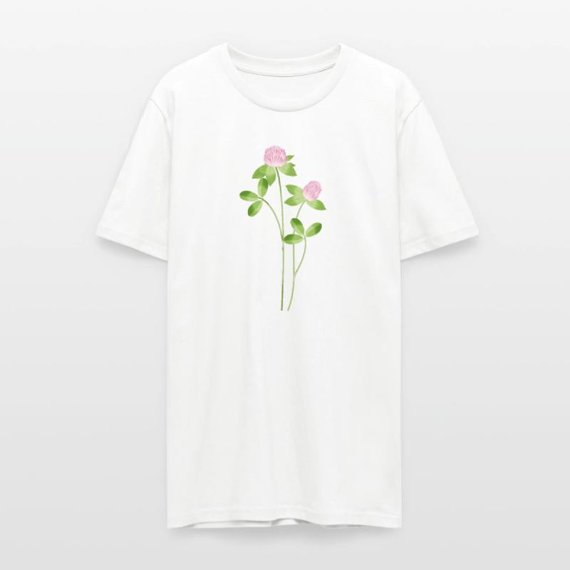 Delicate Meadow Clover with Pink Flowers motiv