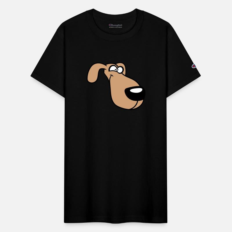 Dog Face Funny Silly Crazy Comic Cartoon Happy Mad