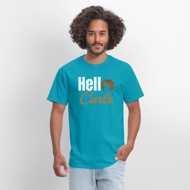 Hello Curls Funny Curly Hair Wavy Afro African