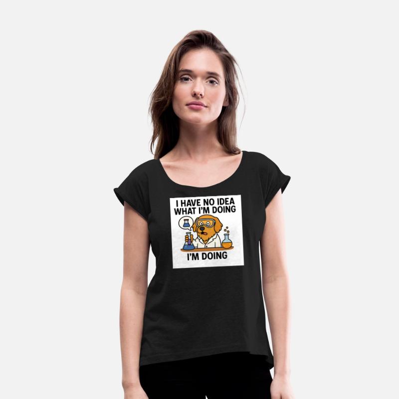 Humorous Scientist Dog Illustration