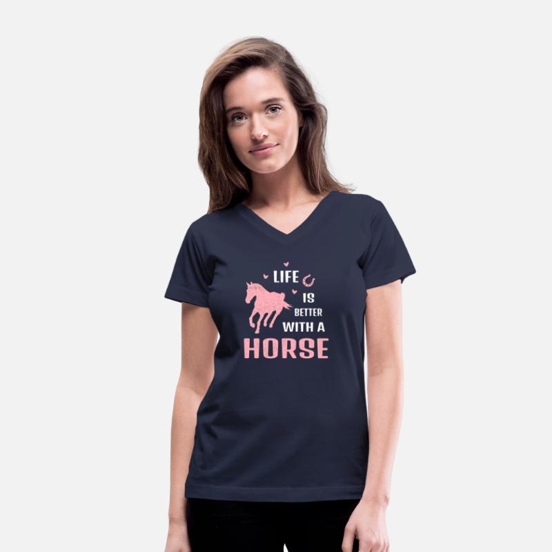 Life is better with horse Riding stable horseback