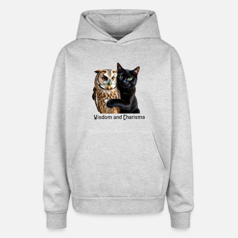 Mystic Night Owl with Cat Embrace