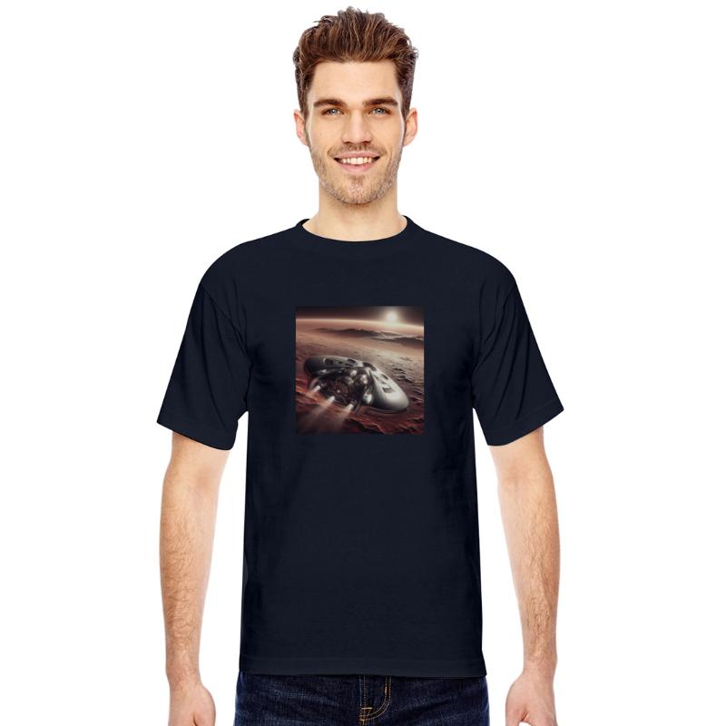 New spaceship landing on mars