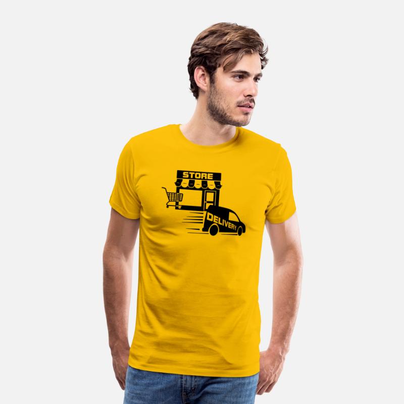 Online shopping and delivery delivery van