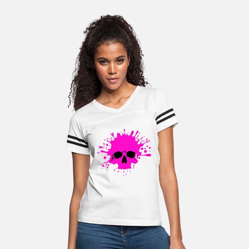 pink splash skull