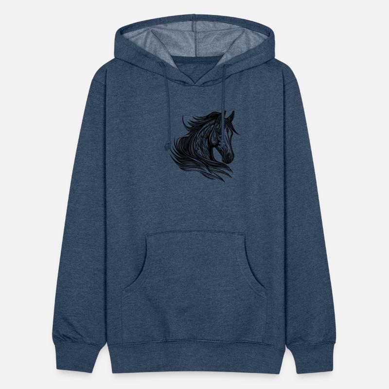 Proud Stallion Portrait Mane In The Wind Horses