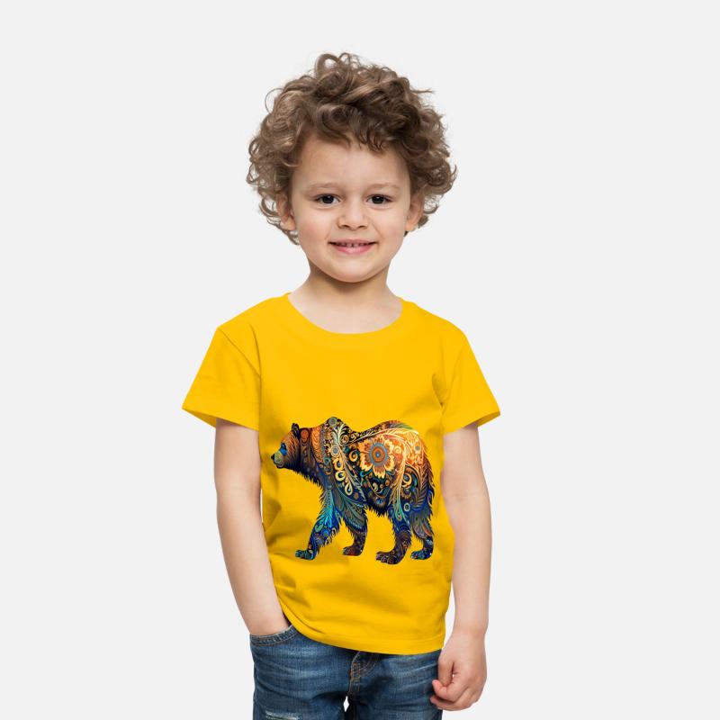 Wild Bear Watercolor Colorful Nature Outdoor 3