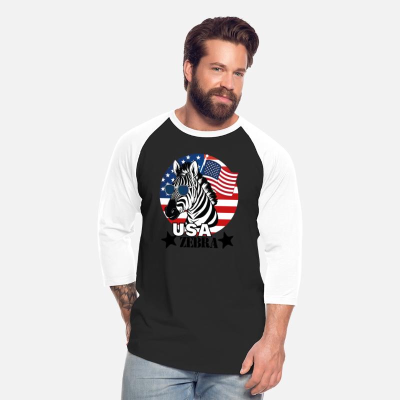 Zebra Celebrate 4Th OF July Freedom Day Patriotic