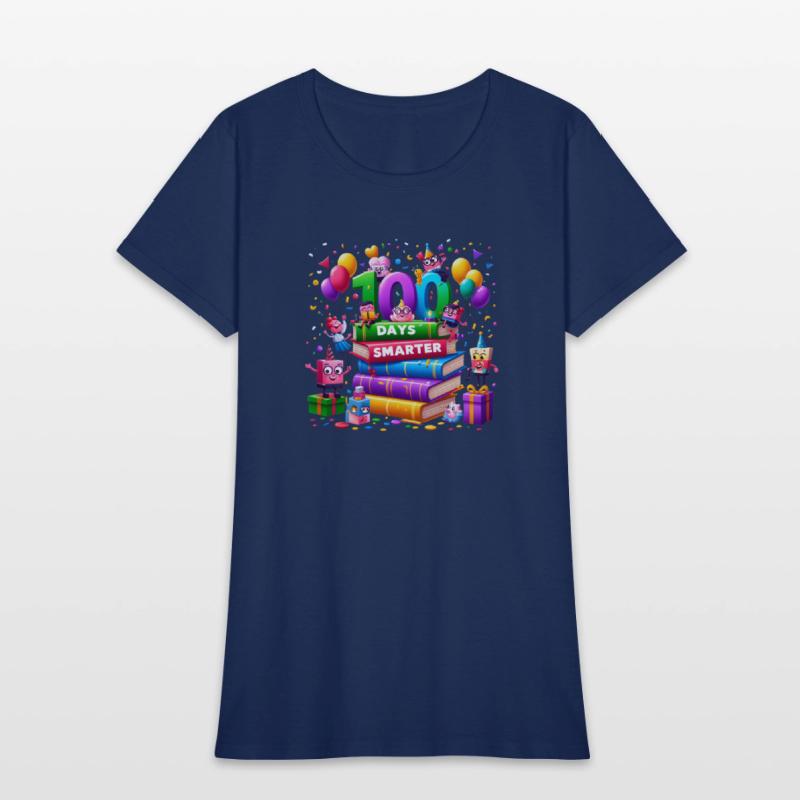 100 Days Smarter School Celebration T-Shirt