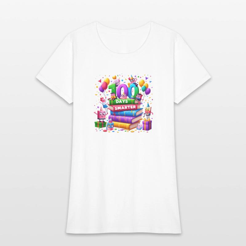 100 Days Smarter School Celebration T-Shirt