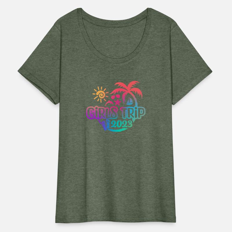 2023 Girls Trip-palm tree and flip flops