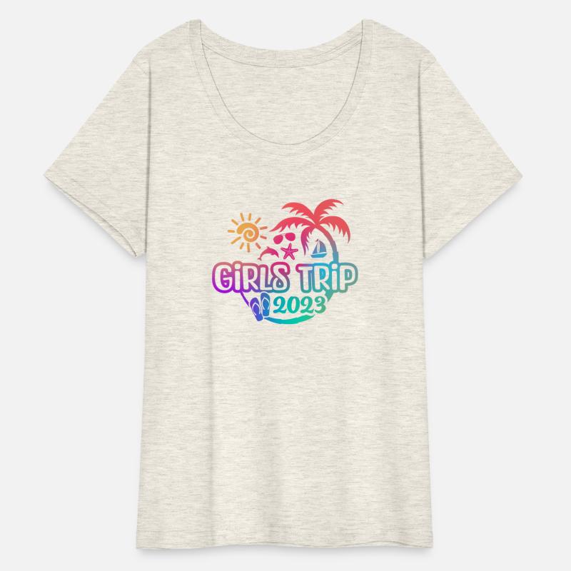 2023 Girls Trip-palm tree and flip flops