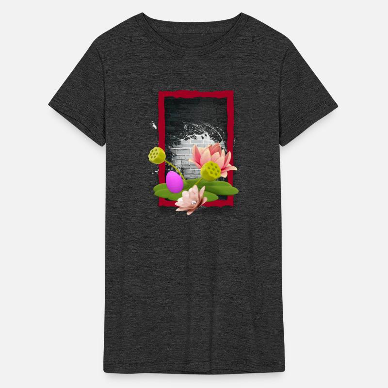 3D Illustration of lotus flowers and a rosy egg.