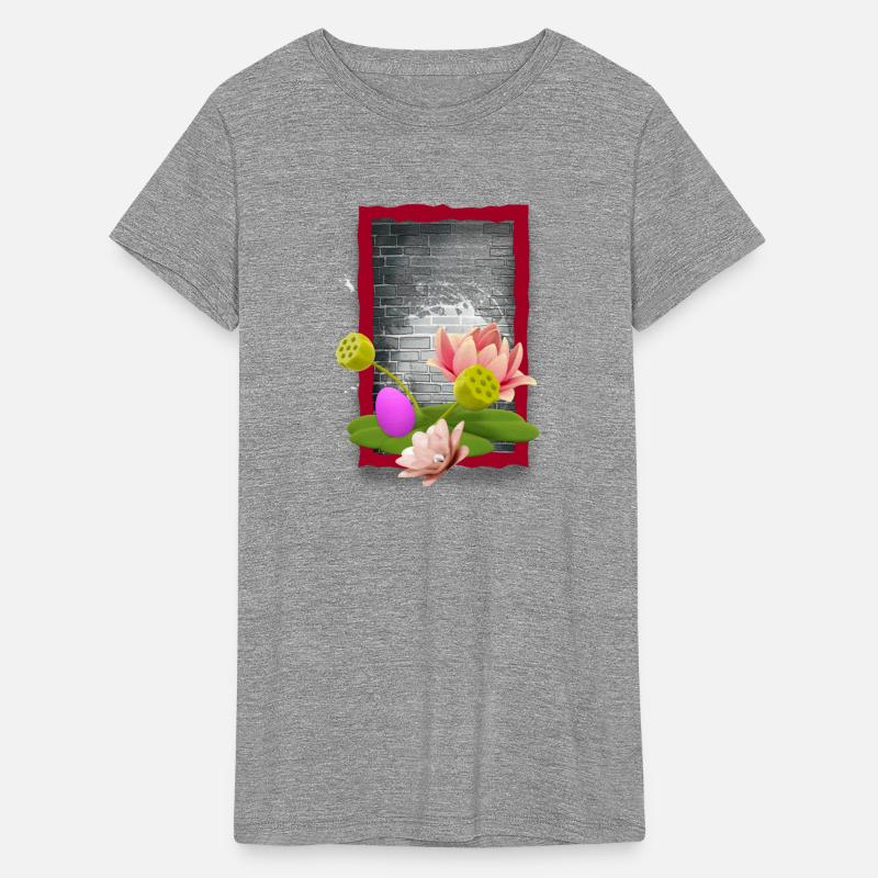 3D Illustration of lotus flowers and a rosy egg.