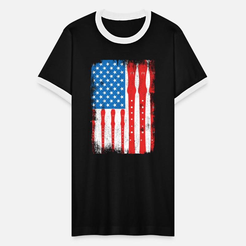 4th of July USA Flute