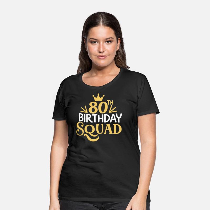 80th Birthday Squad Party Funny Bday Matching