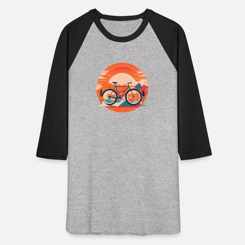 a bike with sunset background