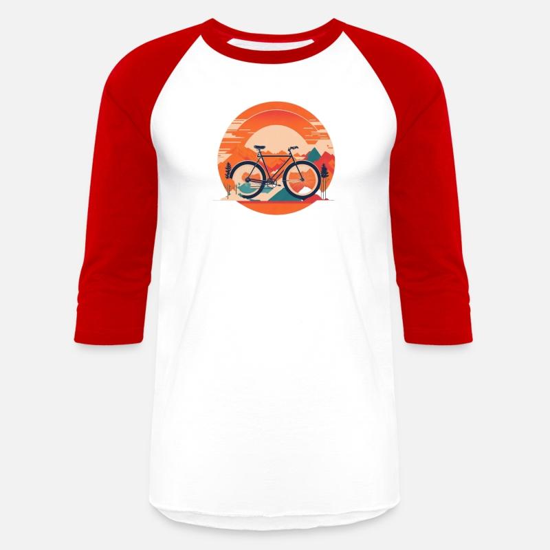 a bike with sunset background