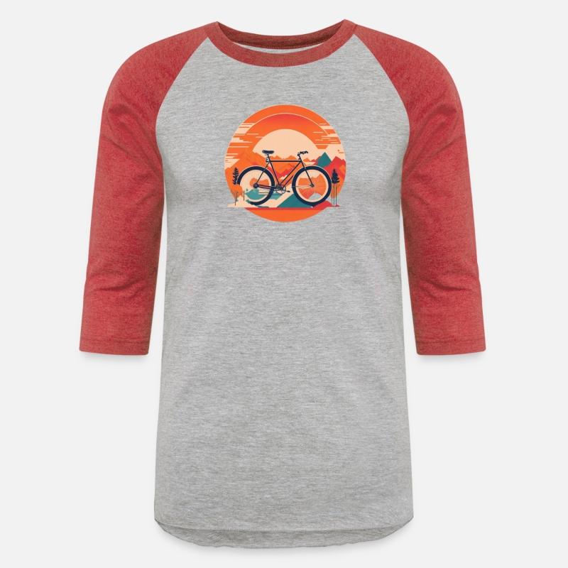 a bike with sunset background