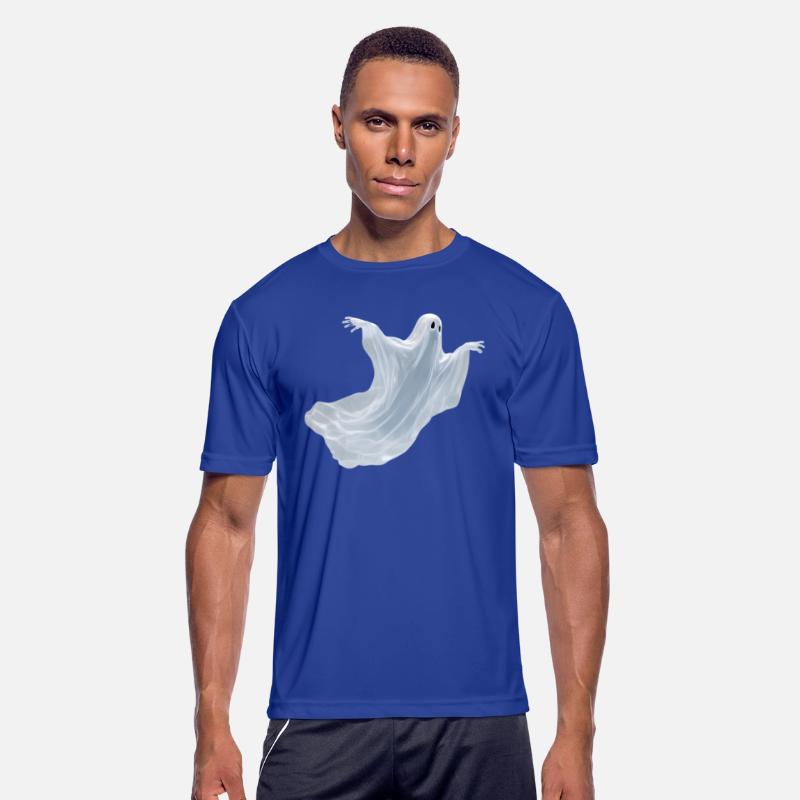 A close-up image of a ghost.