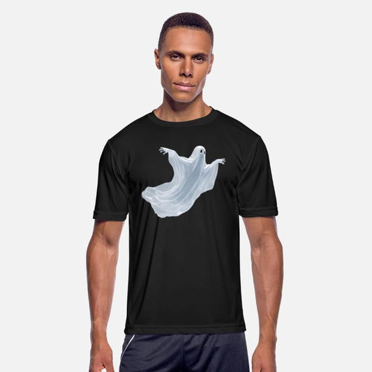 A close-up image of a ghost.