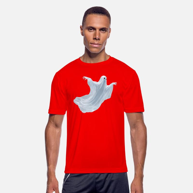 A close-up image of a ghost.