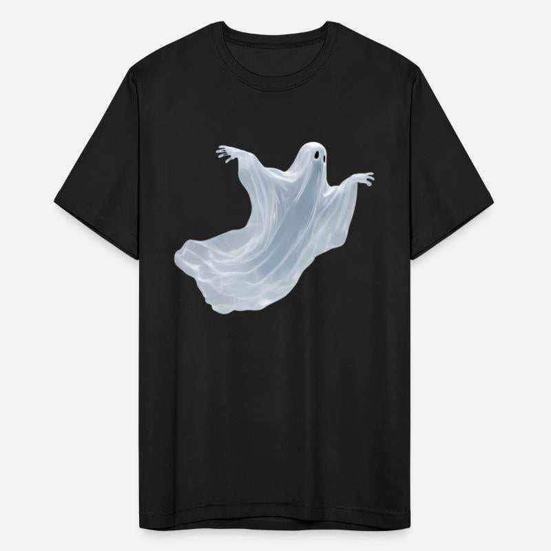 A close-up image of a ghost.