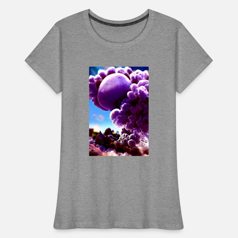 Above the clouds, A purple landscape