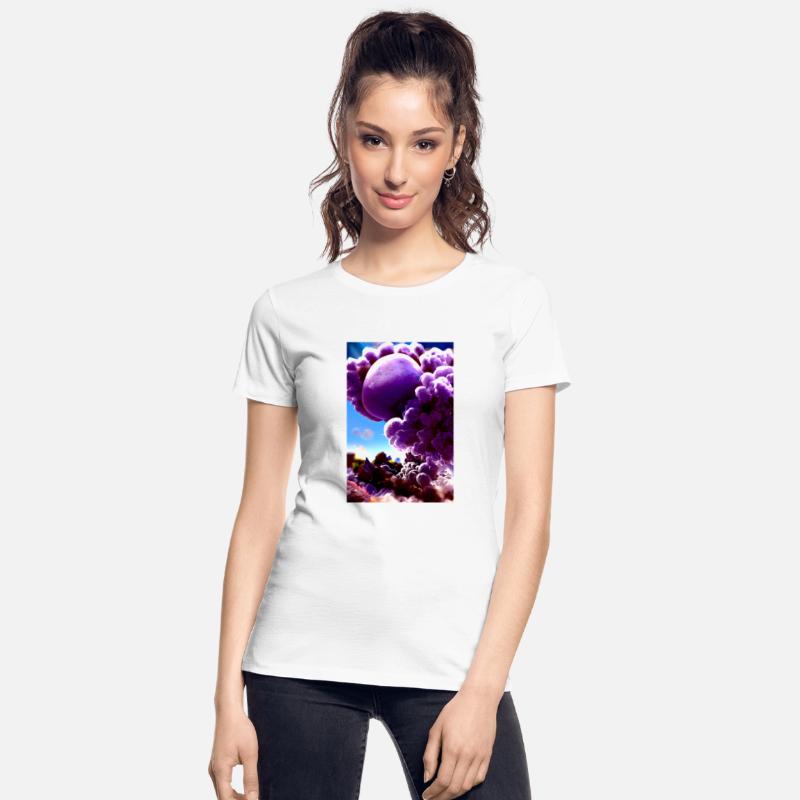 Above the clouds, A purple landscape