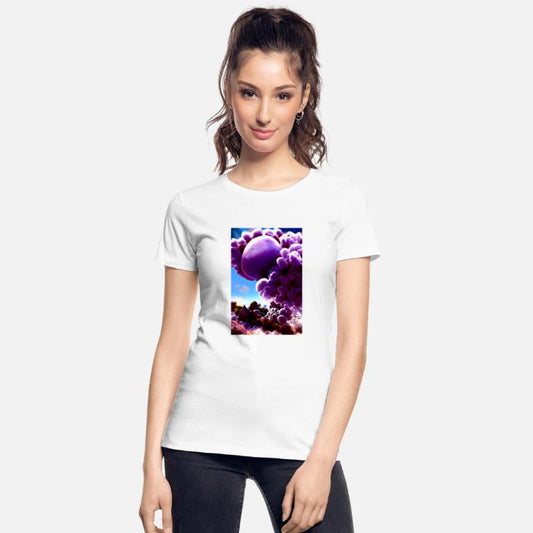 Above the clouds, A purple landscape