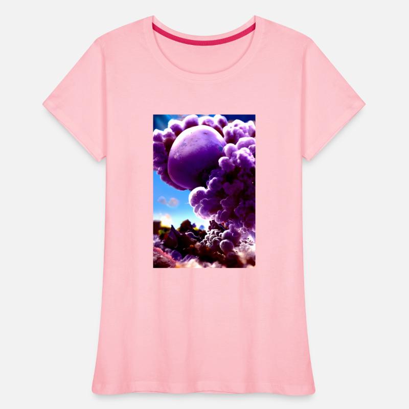 Above the clouds, A purple landscape