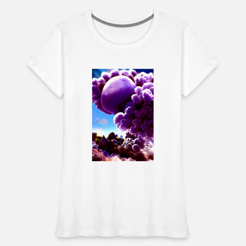 Above the clouds, A purple landscape