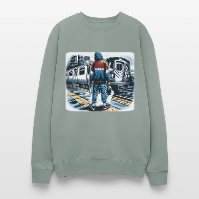 AI Teen at Outdoor Subway Layup Cloud Border