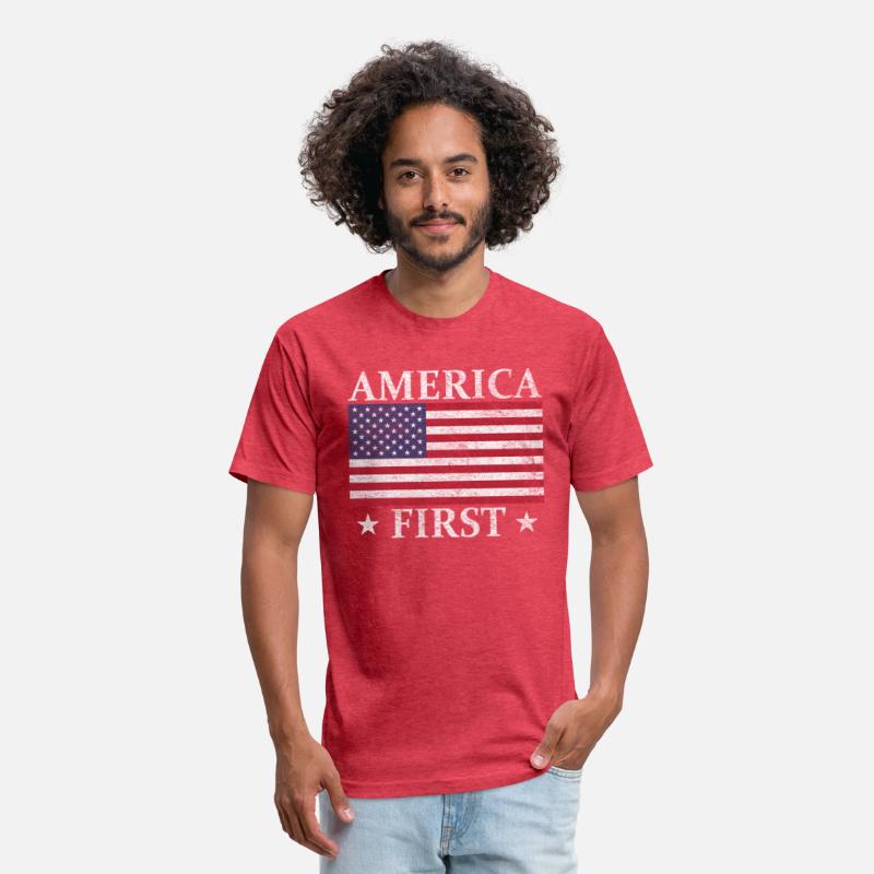 America First Usa American Flag Patriot Stars And