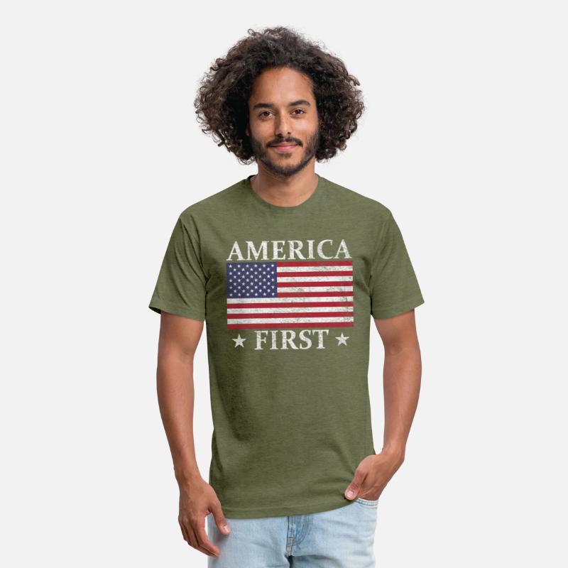 America First Usa American Flag Patriot Stars And