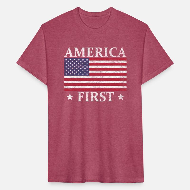 America First Usa American Flag Patriot Stars And