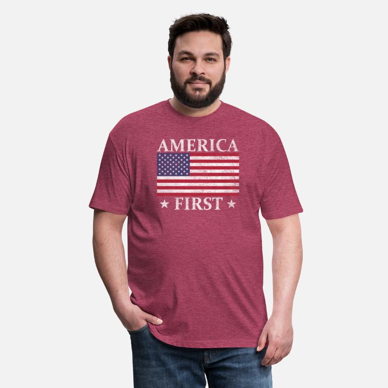 America First Usa American Flag Patriot Stars And