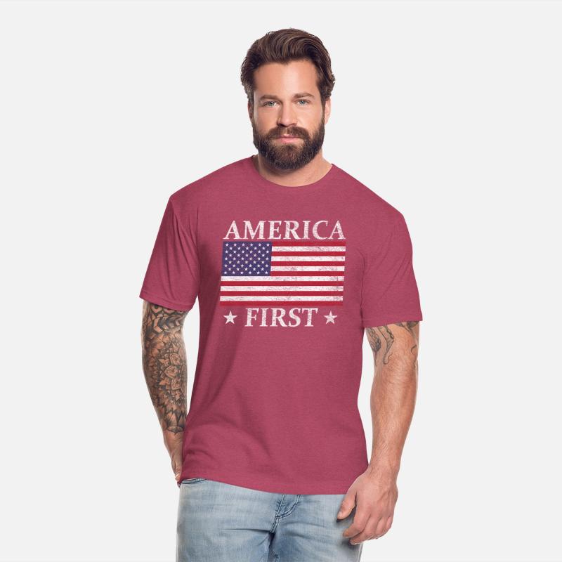 America First Usa American Flag Patriot Stars And