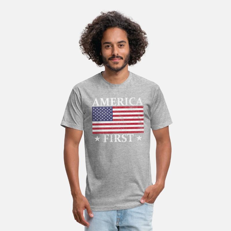America First Usa American Flag Patriot Stars And