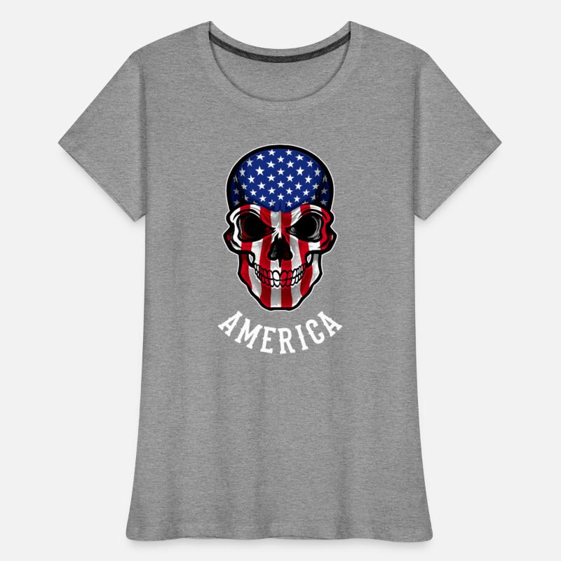America Flag Skull United States Patriotic USA