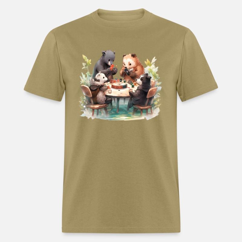 Anime Woodland Creatures Playing Poker