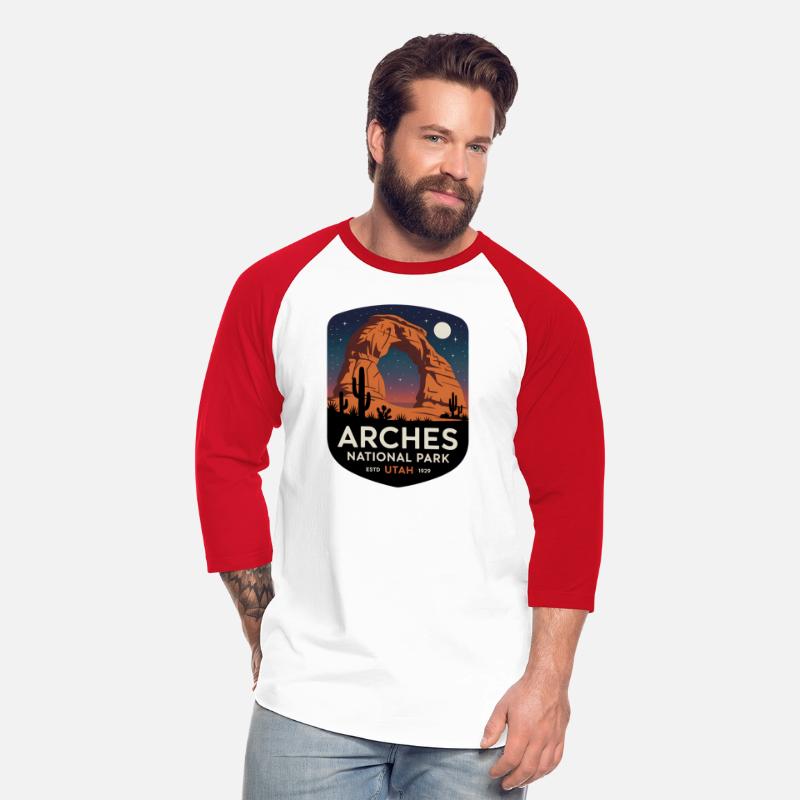 Arches National Park Desert Moon Scene