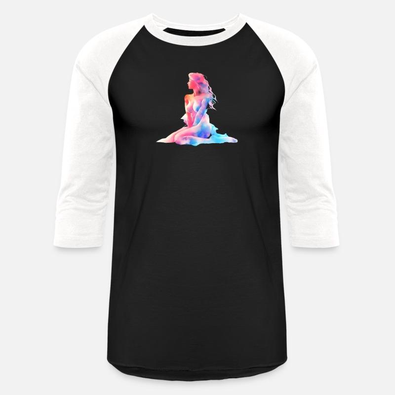 Artistic female nude as watercolor clipart